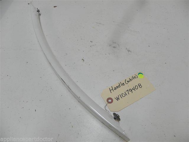 KENMORE DISHWASHER W10179408 WHITE HANDLE SCRATCHED/SCUFFED USED PART ASSEMBLY KENMORE DISHWASHER W10179408 WHITE HANDLE SCRATCHED/SCUFFED USED PART ASSEMBLY